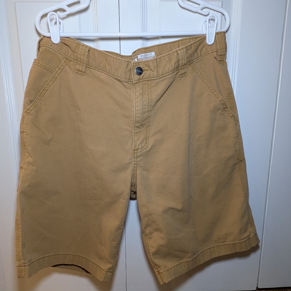 Carhartt Men's Khaki Flat Front Shorts